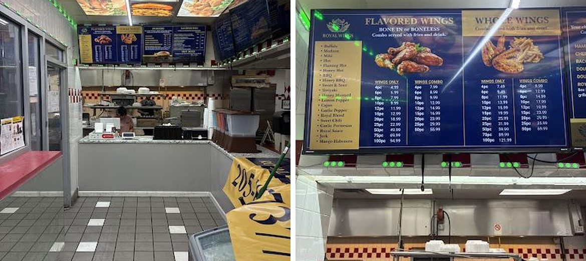 Royal Wings Menu