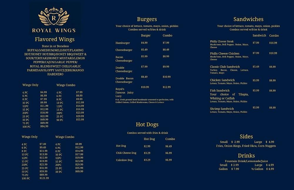 Royal Wings Menu image 2